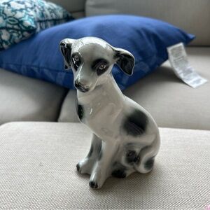 Vintage Porcelain Hand Painted Made in Brazil Ceramic Dalmatian Dog Figurine